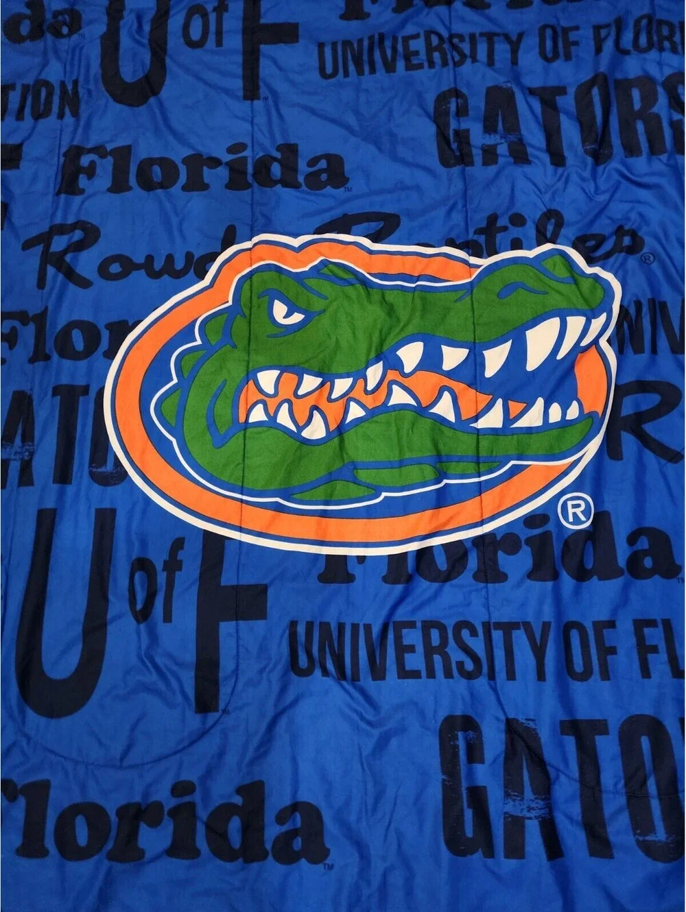Florida Gators Blue Throw Blanket Queen 85 1/2